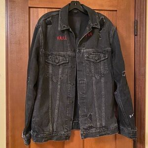 Alexander Wang Daze No After Party Oversized Denim Jacket Size Small